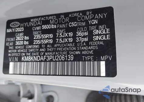 2023 Hyundai Ioniq 5 Sel z USA, uszkodzony, nr VIN KM8KNDAF3PU206139